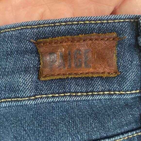 Paige Jeans Verdugo Ankle Skinny Nottingham Medium Blue Denim Stretch Size 28 - Picture 5 of 12